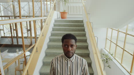 Portrait-of-Serious-African-American-Man-on-Staircase